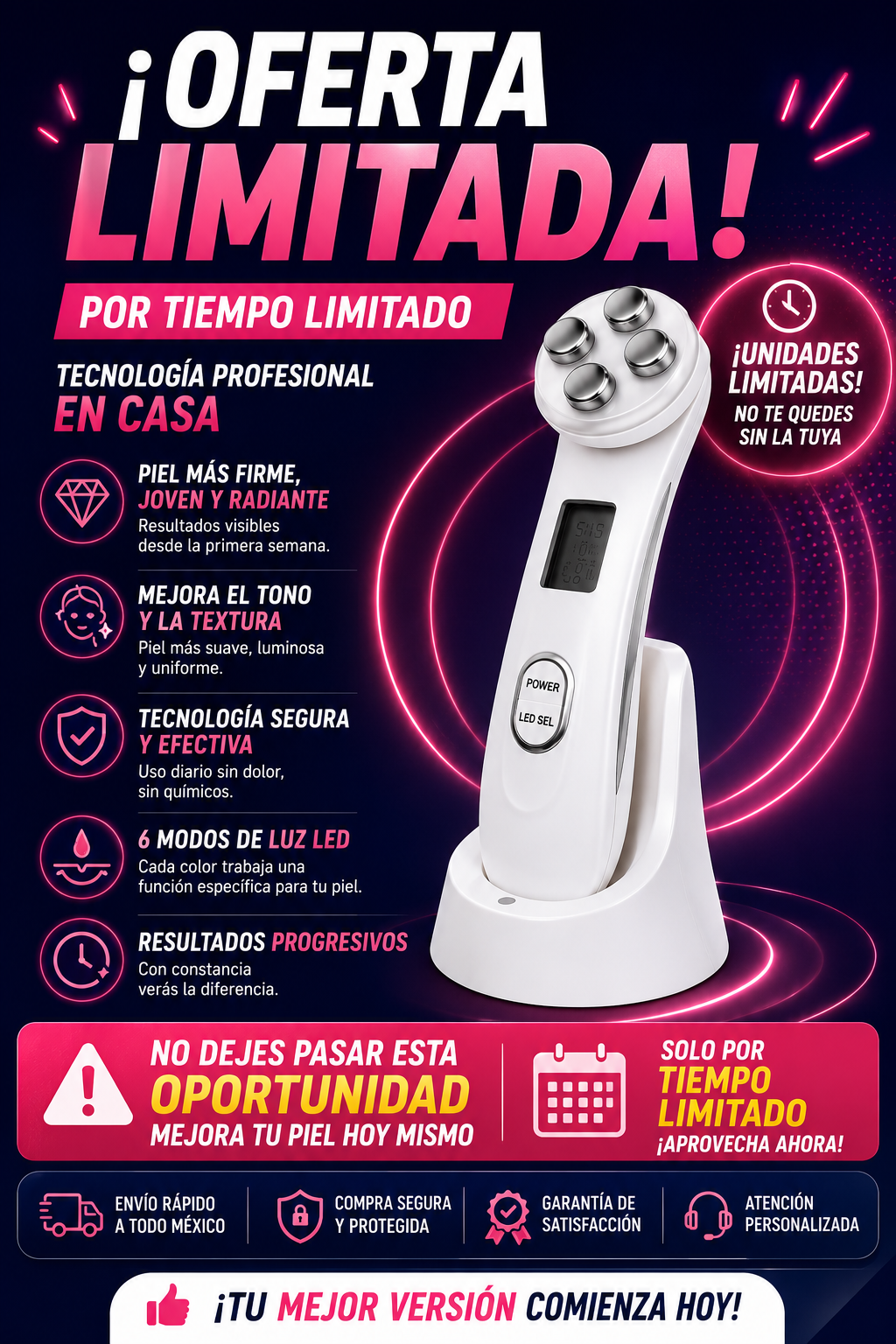 Masajeador Facial-⚡ DermaLuxe 360