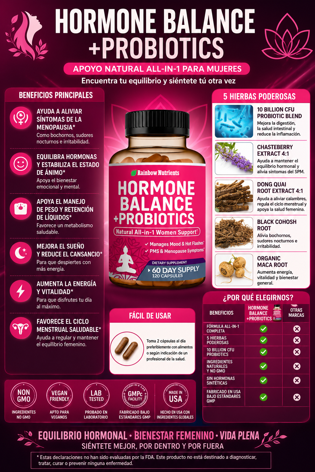 Suplemento Hormonal -🌷 VitaMujer Balance