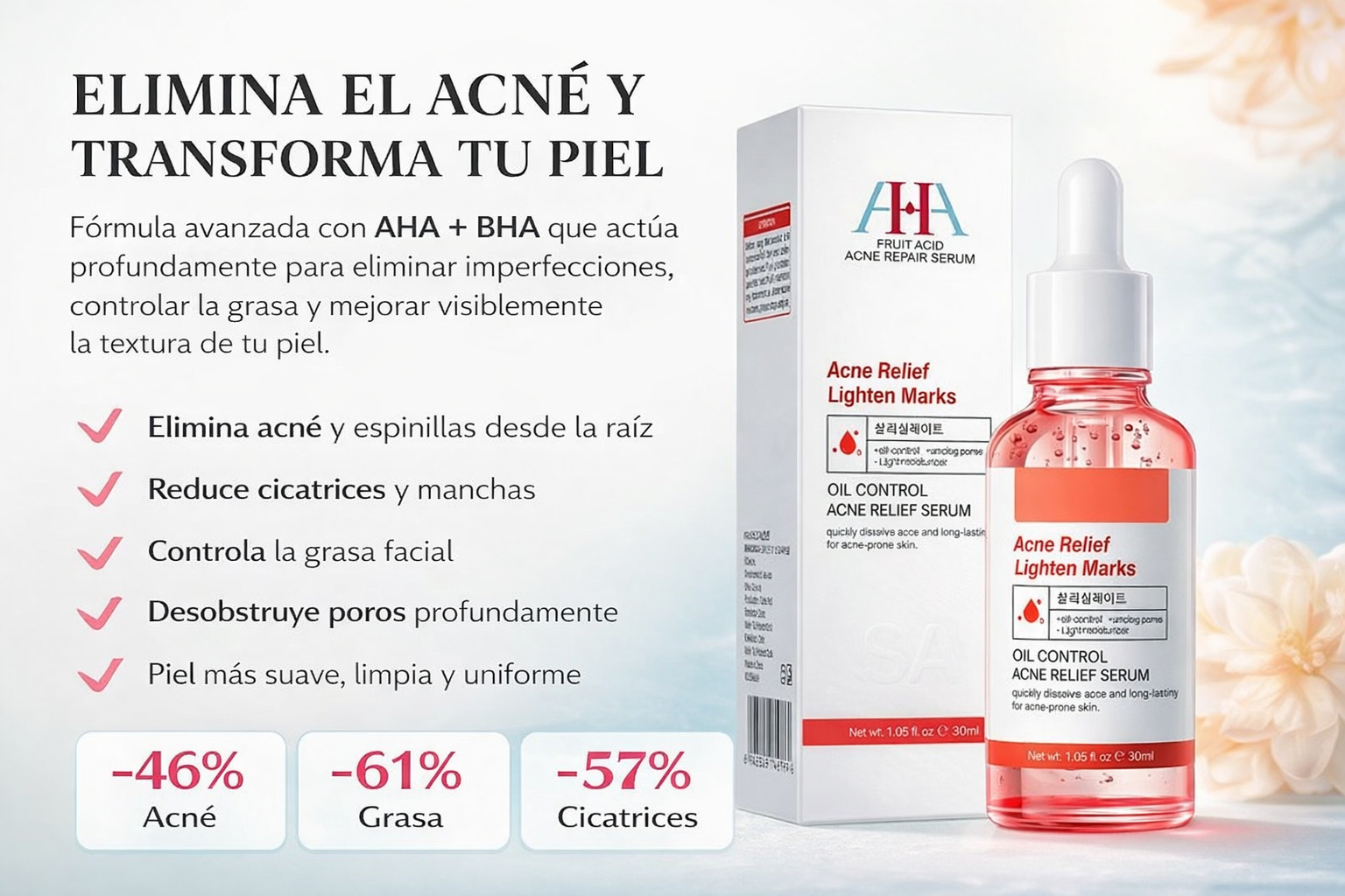 Serum Controlador de Acne y Cicatrices